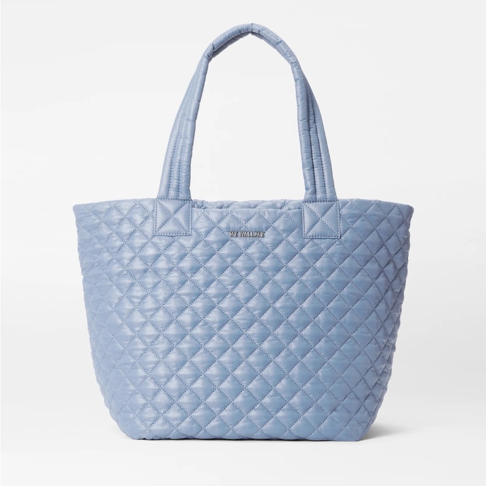MZ Wallace Stone Blue Medium Metro Tote Deluxe